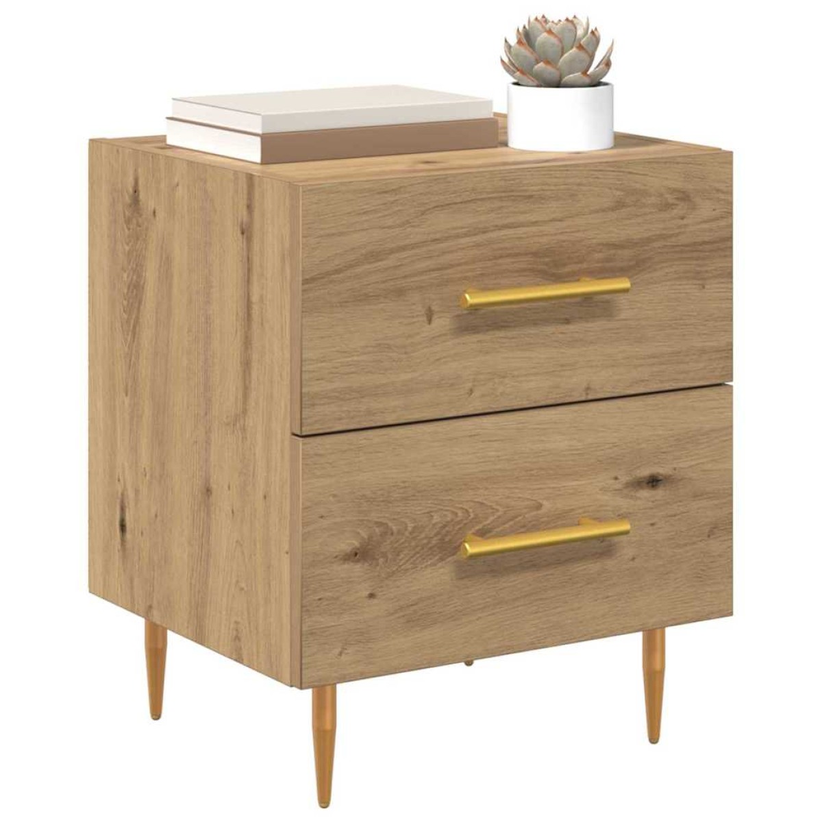 vidaXL Κομοδίνο Artisan Oak 40 x 35 x 47,5 εκ Επεξεργασμένο Ξύλο