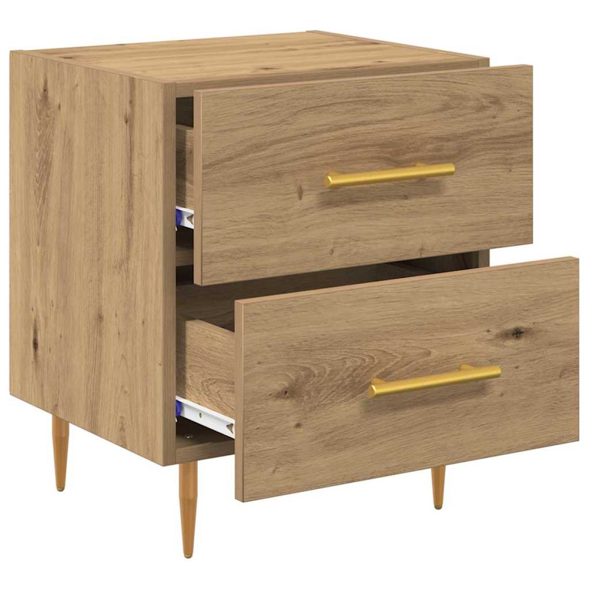 vidaXL Κομοδίνο 2 τεμ. Artisan Oak 40 x 35 x 47,5 εκ
