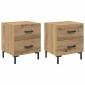 vidaXL Κομοδίνο 2 τμχ. Artisan Oak 40 x 35 x 47,5 εκ