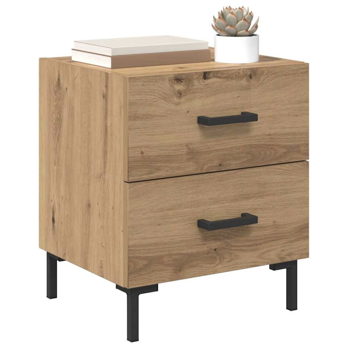 vidaXL Κομοδίνο 2 τμχ. Artisan Oak 40 x 35 x 47,5 εκ