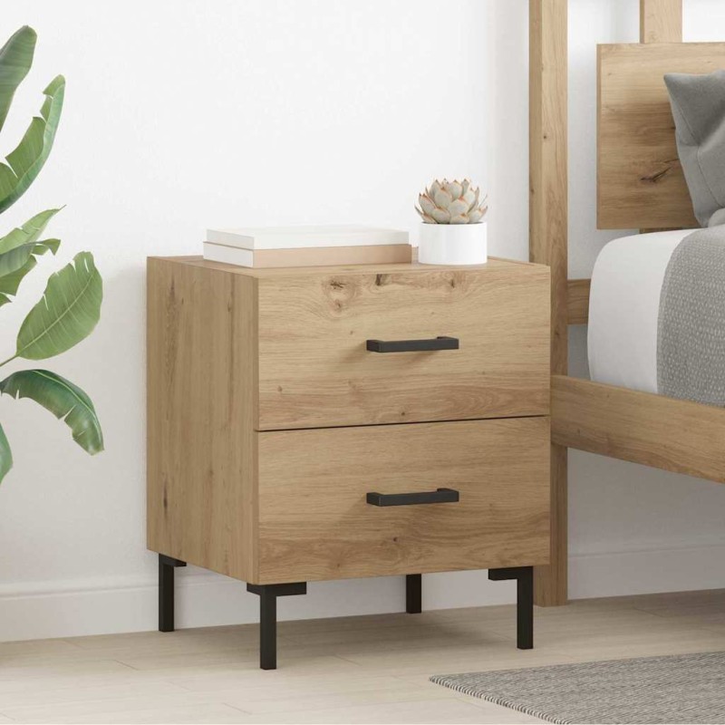 vidaXL Κομοδίνο 2 τμχ. Artisan Oak 40 x 35 x 47,5 εκ