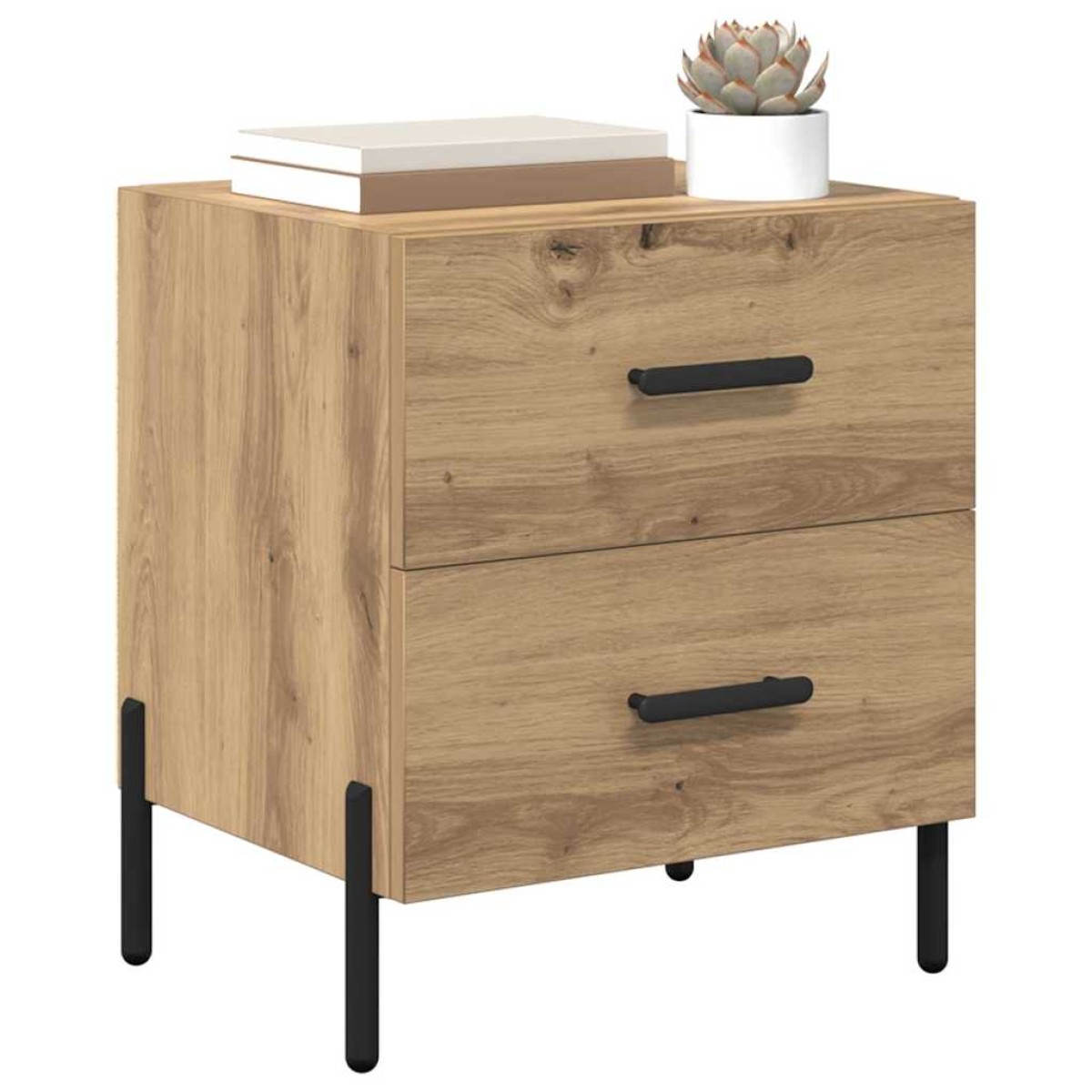 vidaXL Κομοδίνο 2 τεμ. Artisan Oak 40 x 35 x 47,5 εκ