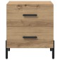 vidaXL Κομοδίνο 2 τεμ. Artisan Oak 40 x 35 x 47,5 εκ