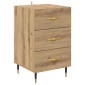 vidaXL Κομοδίνο Artisan Oak 40 x 40 x 66 εκ. Επεξεργασμένο Ξύλο