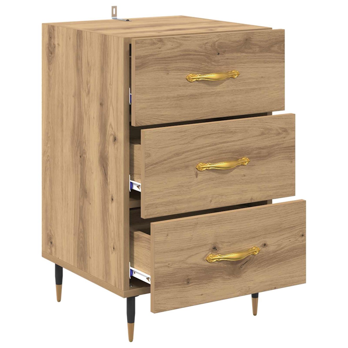 vidaXL Κομοδίνο Artisan Oak 40 x 40 x 66 εκ. Επεξεργασμένο Ξύλο