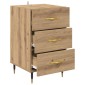 vidaXL Κομοδίνο Artisan Oak 40 x 40 x 66 εκ. Επεξεργασμένο Ξύλο