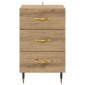vidaXL Κομοδίνο Artisan Oak 40 x 40 x 66 εκ. Επεξεργασμένο Ξύλο