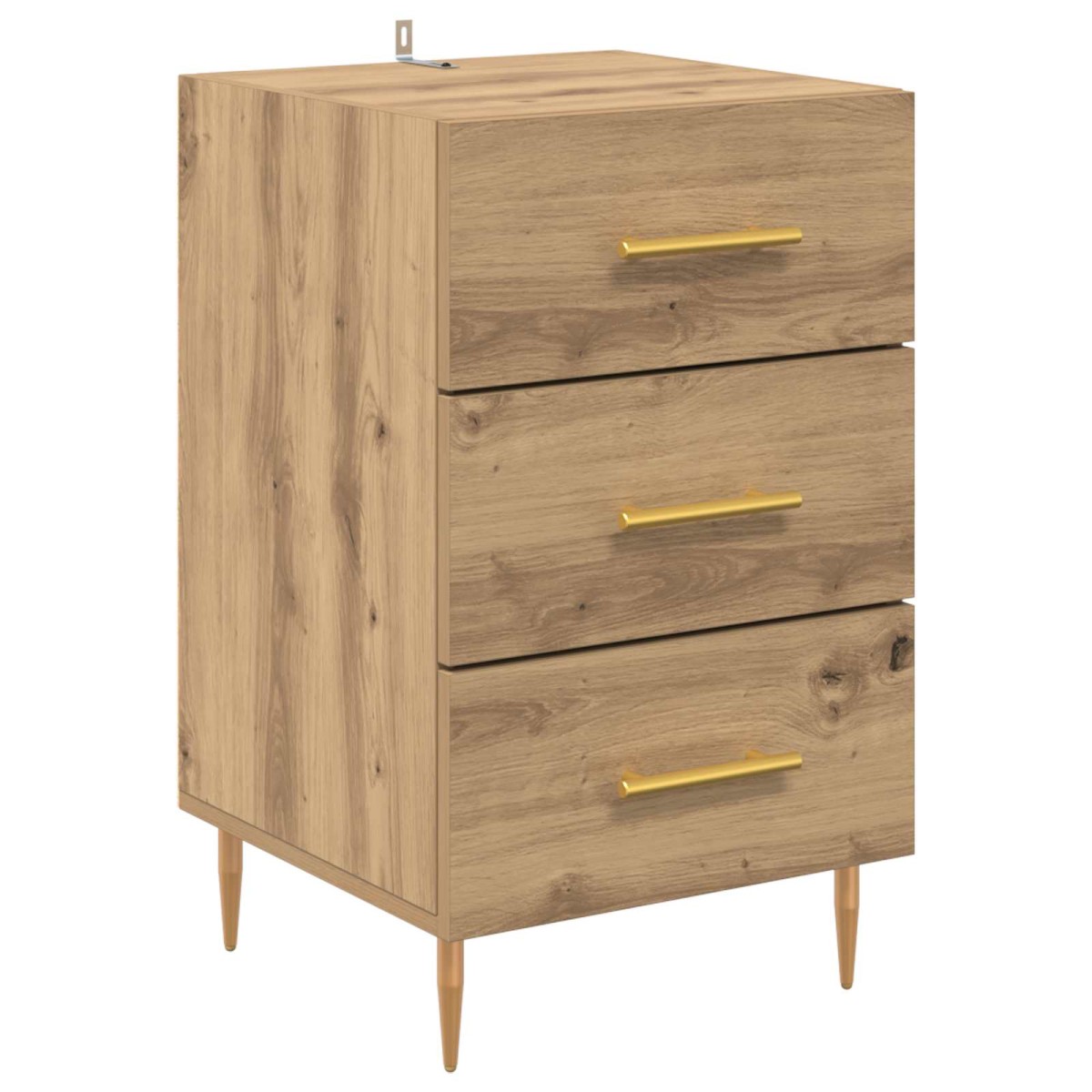 vidaXL Κομοδίνο Artisan Oak 40 x 40 x 66 εκ. Επεξεργασμένο Ξύλο