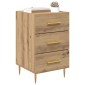 vidaXL Κομοδίνο Artisan Oak 40 x 40 x 66 εκ. Επεξεργασμένο Ξύλο