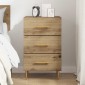 vidaXL Κομοδίνο Artisan Oak 40 x 40 x 66 εκ. Επεξεργασμένο Ξύλο