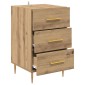vidaXL Κομοδίνο Artisan Oak 40 x 40 x 66 εκ. Επεξεργασμένο Ξύλο