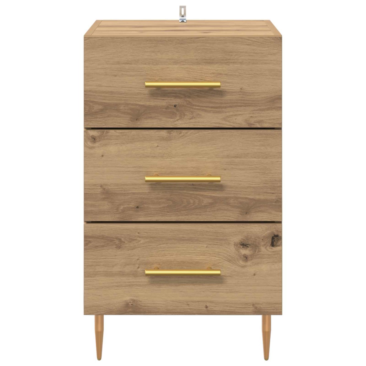 vidaXL Κομοδίνο Artisan Oak 40 x 40 x 66 εκ. Επεξεργασμένο Ξύλο