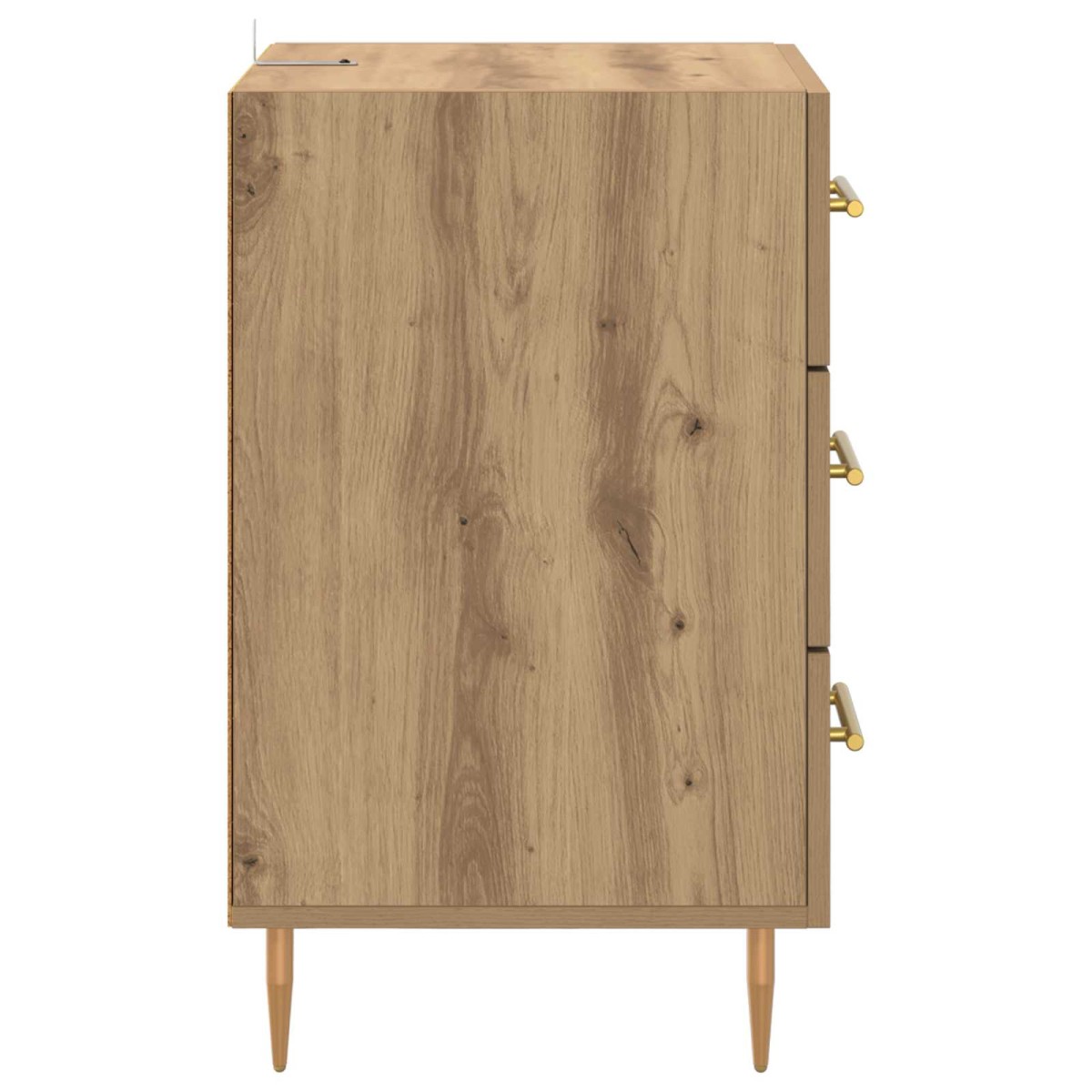 vidaXL Κομοδίνο Artisan Oak 40 x 40 x 66 εκ. Επεξεργασμένο Ξύλο