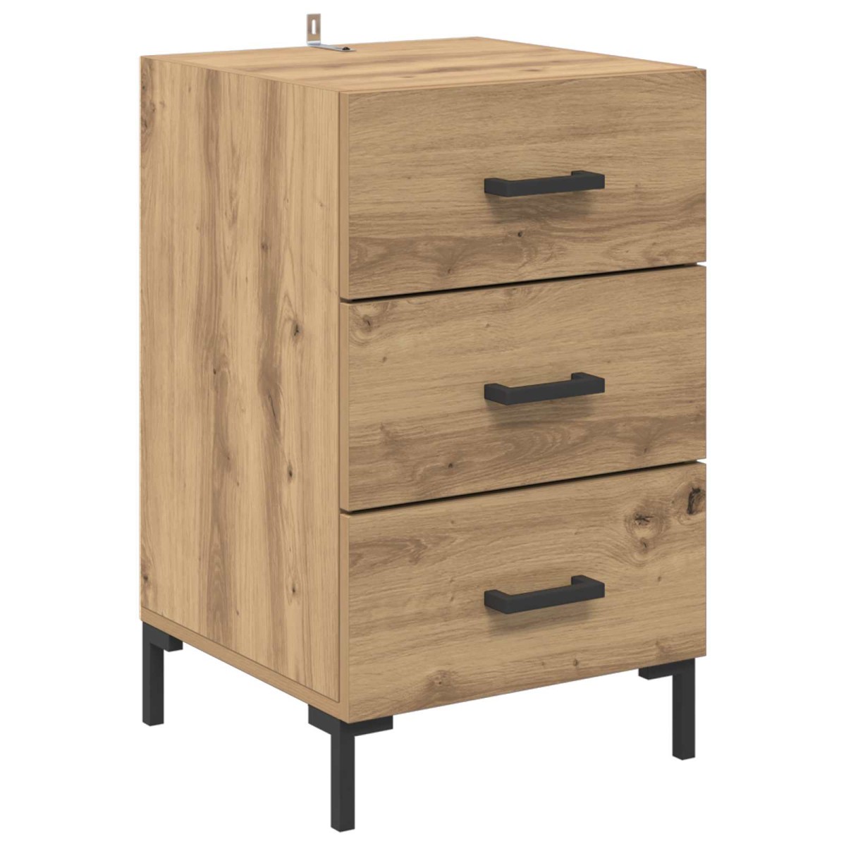 vidaXL Κομοδίνο Artisan Oak 40 x 40 x 66 εκ. Επεξεργασμένο Ξύλο
