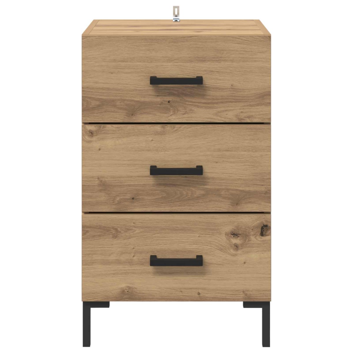 vidaXL Κομοδίνο Artisan Oak 40 x 40 x 66 εκ. Επεξεργασμένο Ξύλο