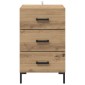 vidaXL Κομοδίνο Artisan Oak 40 x 40 x 66 εκ. Επεξεργασμένο Ξύλο