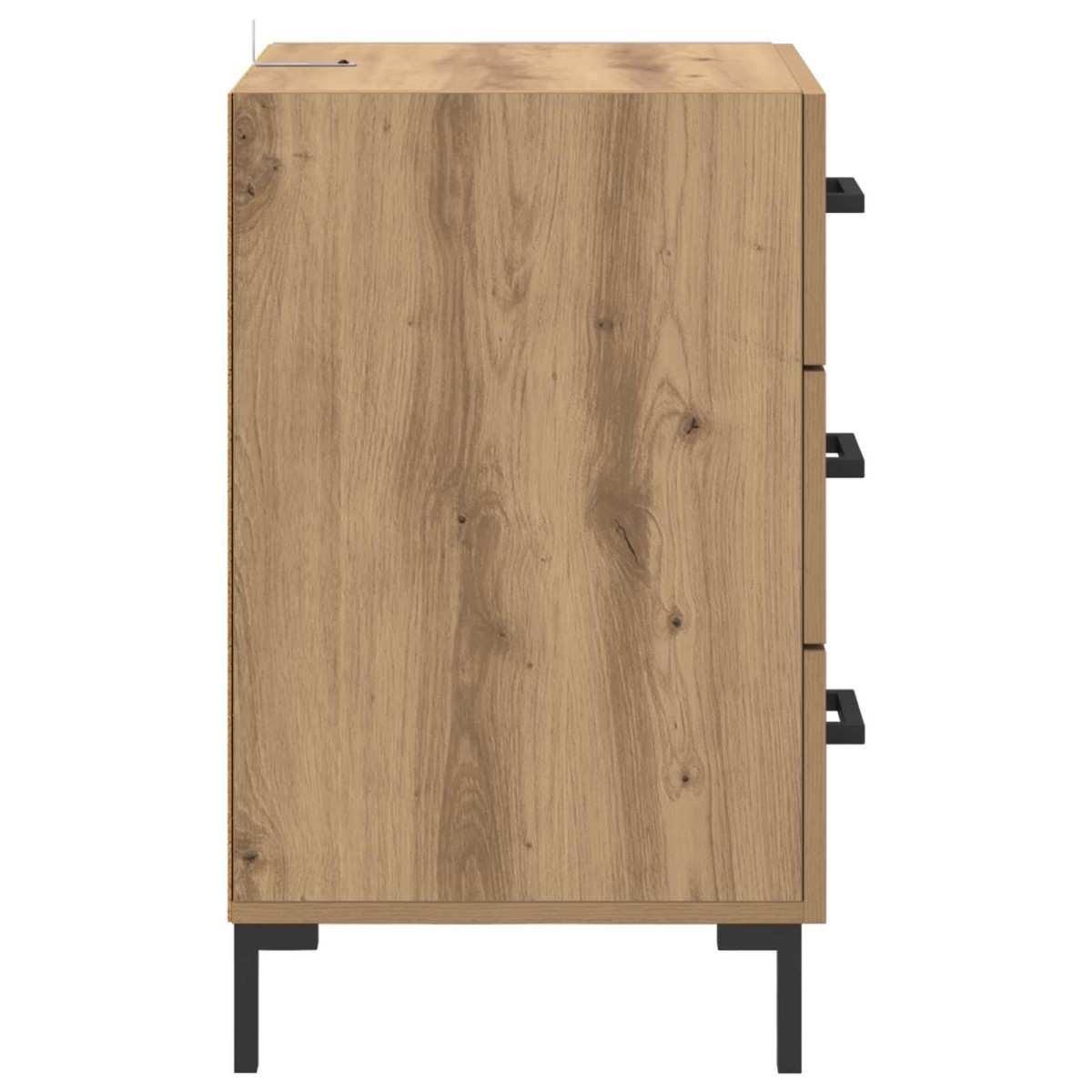 vidaXL Κομοδίνο Artisan Oak 40 x 40 x 66 εκ. Επεξεργασμένο Ξύλο