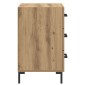 vidaXL Κομοδίνο Artisan Oak 40 x 40 x 66 εκ. Επεξεργασμένο Ξύλο