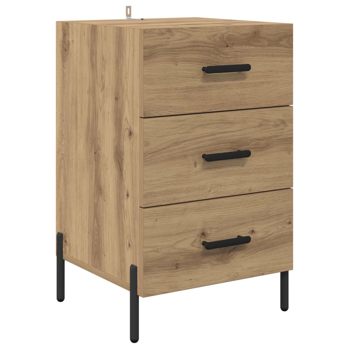 vidaXL Κομοδίνο Artisan Oak 40 x 40 x 66 εκ. Επεξεργασμένο Ξύλο
