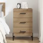 vidaXL Κομοδίνο Artisan Oak 40 x 40 x 66 εκ. Επεξεργασμένο Ξύλο