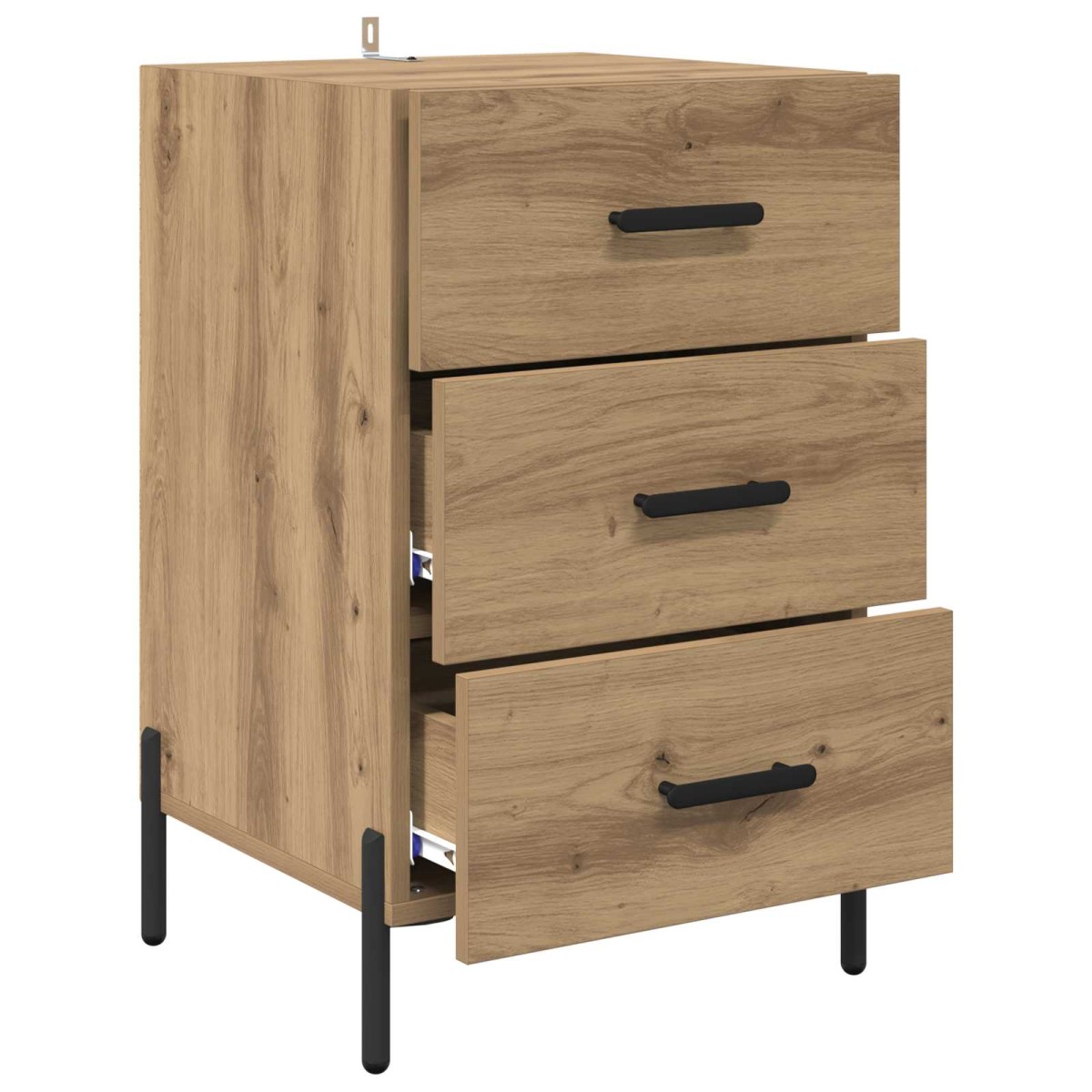 vidaXL Κομοδίνο Artisan Oak 40 x 40 x 66 εκ. Επεξεργασμένο Ξύλο