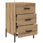 vidaXL Κομοδίνο Artisan Oak 40 x 40 x 66 εκ. Επεξεργασμένο Ξύλο