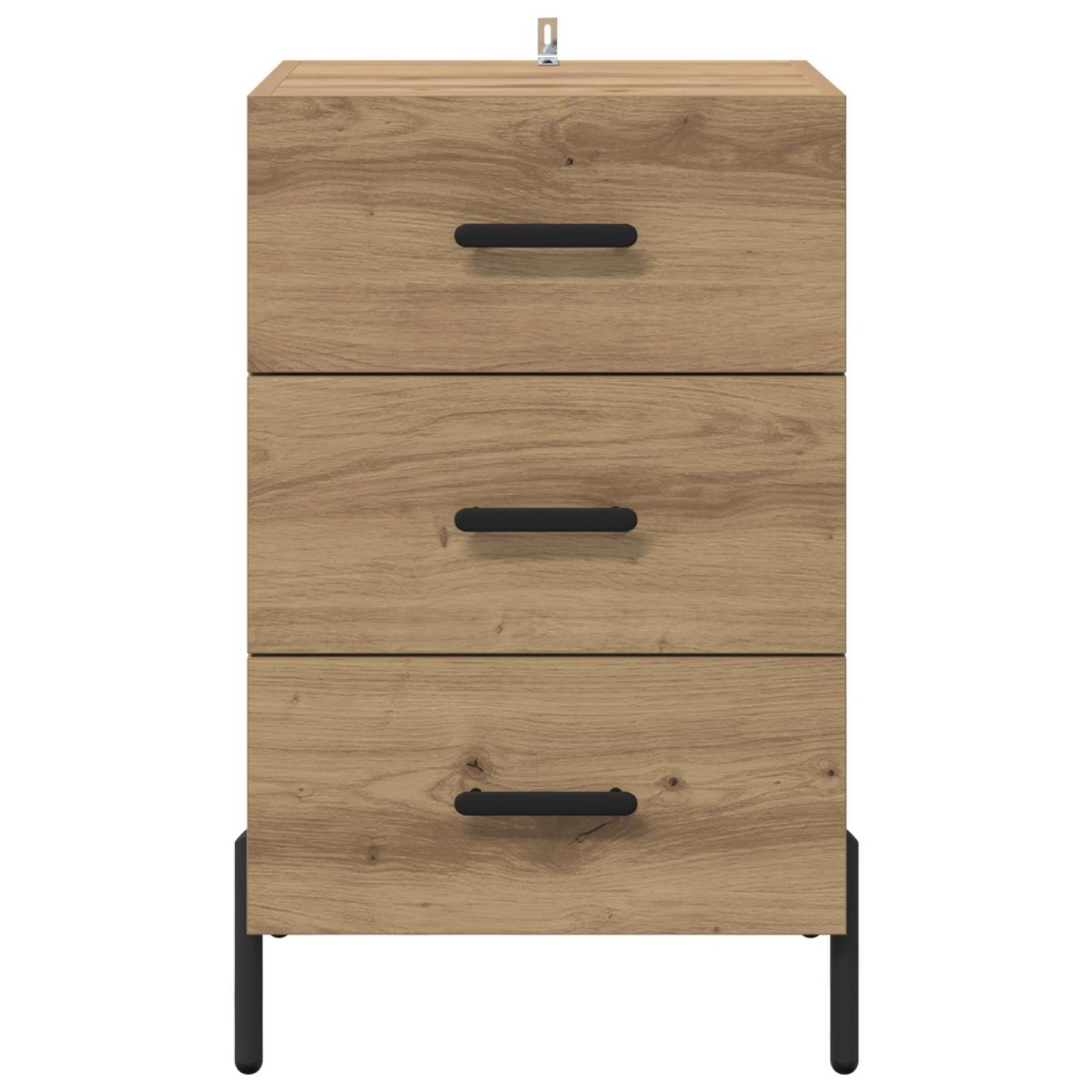 vidaXL Κομοδίνο Artisan Oak 40 x 40 x 66 εκ. Επεξεργασμένο Ξύλο