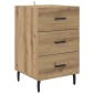 vidaXL Κομοδίνο Artisan Oak 40 x 40 x 66 εκ. Επεξεργασμένο Ξύλο
