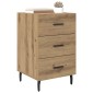 vidaXL Κομοδίνο Artisan Oak 40 x 40 x 66 εκ. Επεξεργασμένο Ξύλο