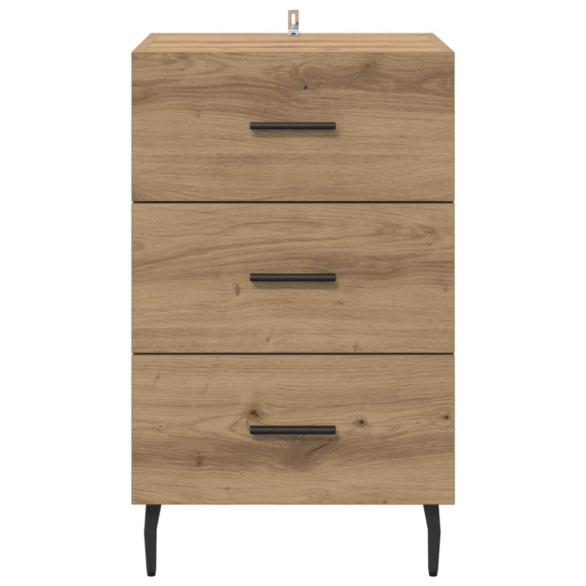 vidaXL Κομοδίνο Artisan Oak 40 x 40 x 66 εκ. Επεξεργασμένο Ξύλο