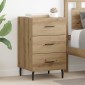 vidaXL Κομοδίνο Artisan Oak 40 x 40 x 66 εκ. Επεξεργασμένο Ξύλο