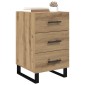 vidaXL Κομοδίνο Artisan Oak 40 x 40 x 66 εκ. Επεξεργασμένο Ξύλο