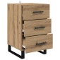 vidaXL Κομοδίνο Artisan Oak 40 x 40 x 66 εκ. Επεξεργασμένο Ξύλο