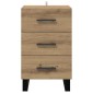 vidaXL Κομοδίνο Artisan Oak 40 x 40 x 66 εκ. Επεξεργασμένο Ξύλο