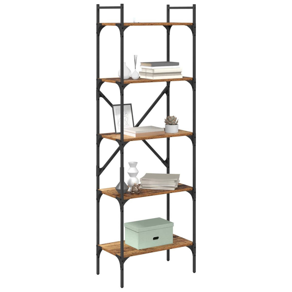 vidaXL Βιβλιοθήκη 5 επίπεδα 56 x 32 x 174 cm Επεξεργασμένο Ξύλο