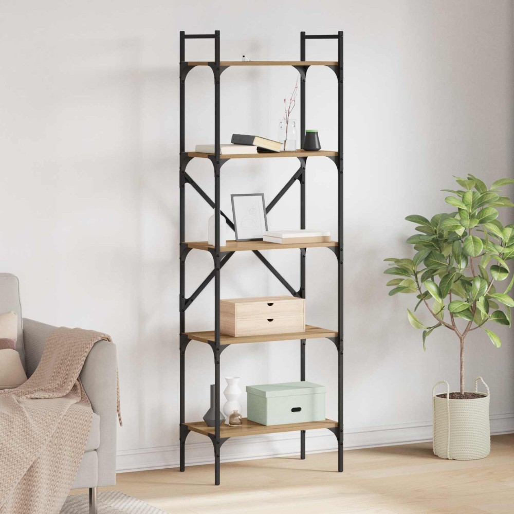 vidaXL Βιβλιοθήκη 5 επίπεδα 56 x 32 x 174 cm Επεξεργασμένο Ξύλο