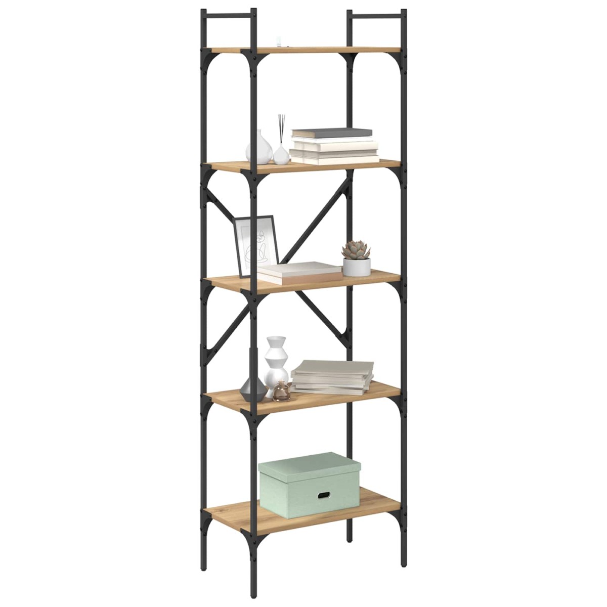 vidaXL Βιβλιοθήκη 5 επίπεδα 56 x 32 x 174 cm Επεξεργασμένο Ξύλο