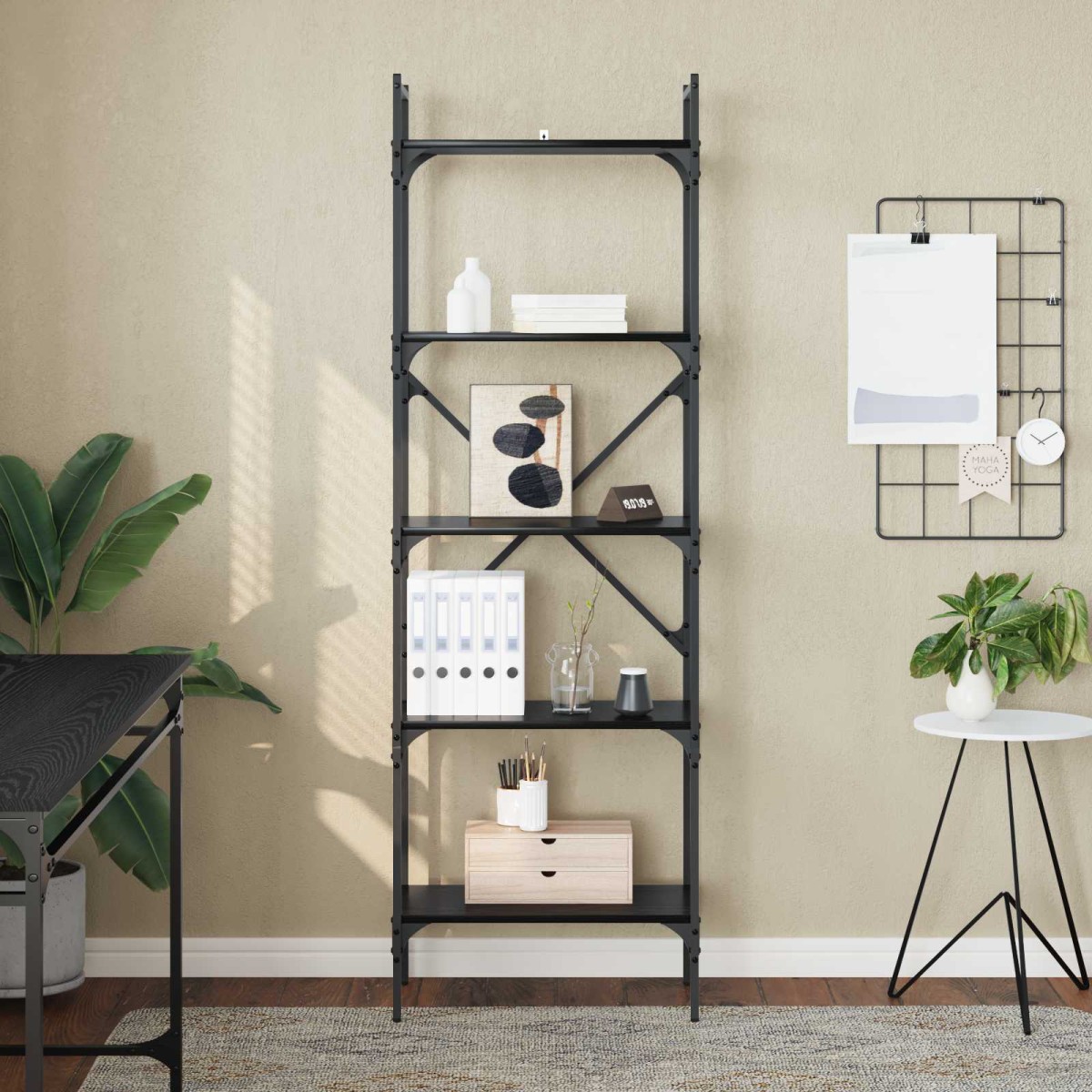 vidaXL Βιβλιοθήκη 5 επίπεδα 56 x 32 x 174 cm Επεξεργασμένο Ξύλο