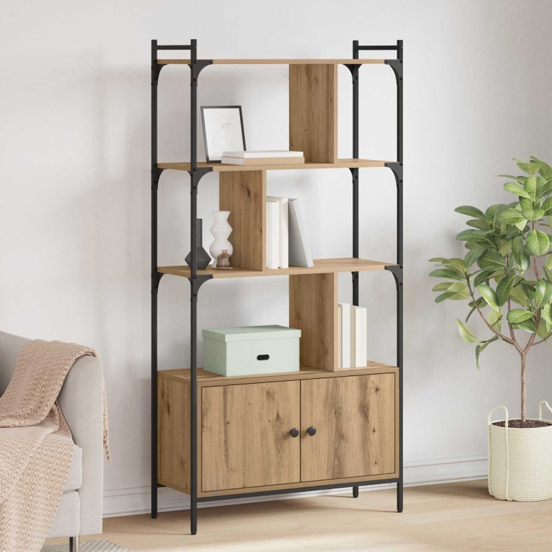 vidaXL Βιβλιοθήκη 6 επιπέδων 76,5 x 30 x 154,5 εκ Επεξεργασμένο Ξύλο