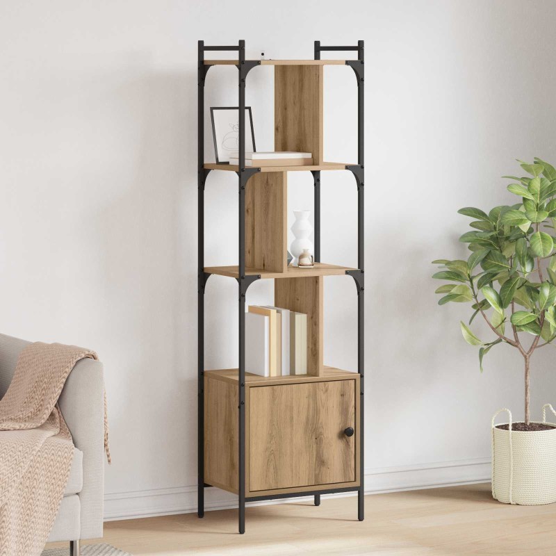 vidaXL Βιβλιοθήκη 6 επιπέδων 44,5 x 30 x 154,5 εκ. Επεξεργασμένο Ξύλο