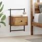 vidaXL Κομοδίνο Παλιό ξύλο 35 x 30 x 51 εκ. Επεξεργασμένο Ξύλο