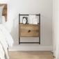 vidaXL Κομοδίνο Artisan Oak 35 x 30 x 51 εκ. Επεξεργασμένο Ξύλο