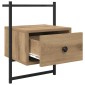 vidaXL Κομοδίνο Artisan Oak 35 x 30 x 51 εκ. Επεξεργασμένο Ξύλο