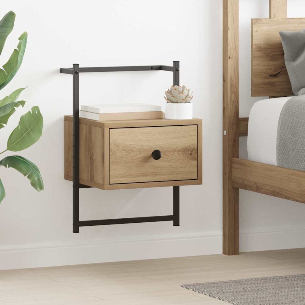 vidaXL Κομοδίνο 2 τεμ. Artisan Oak 35 x 30 x 51 εκ. Επεξεργασμένο Ξύλο