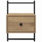 vidaXL Κομοδίνο 2 τεμ. Artisan Oak 35 x 30 x 51 εκ. Επεξεργασμένο Ξύλο