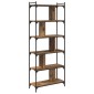 vidaXL Βιβλιοθήκη 5 επίπεδα 76 x 32 x 192 εκ. Επεξεργασμένο Ξύλο