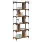 vidaXL Βιβλιοθήκη 5 επίπεδα 76 x 32 x 192 εκ. Επεξεργασμένο Ξύλο