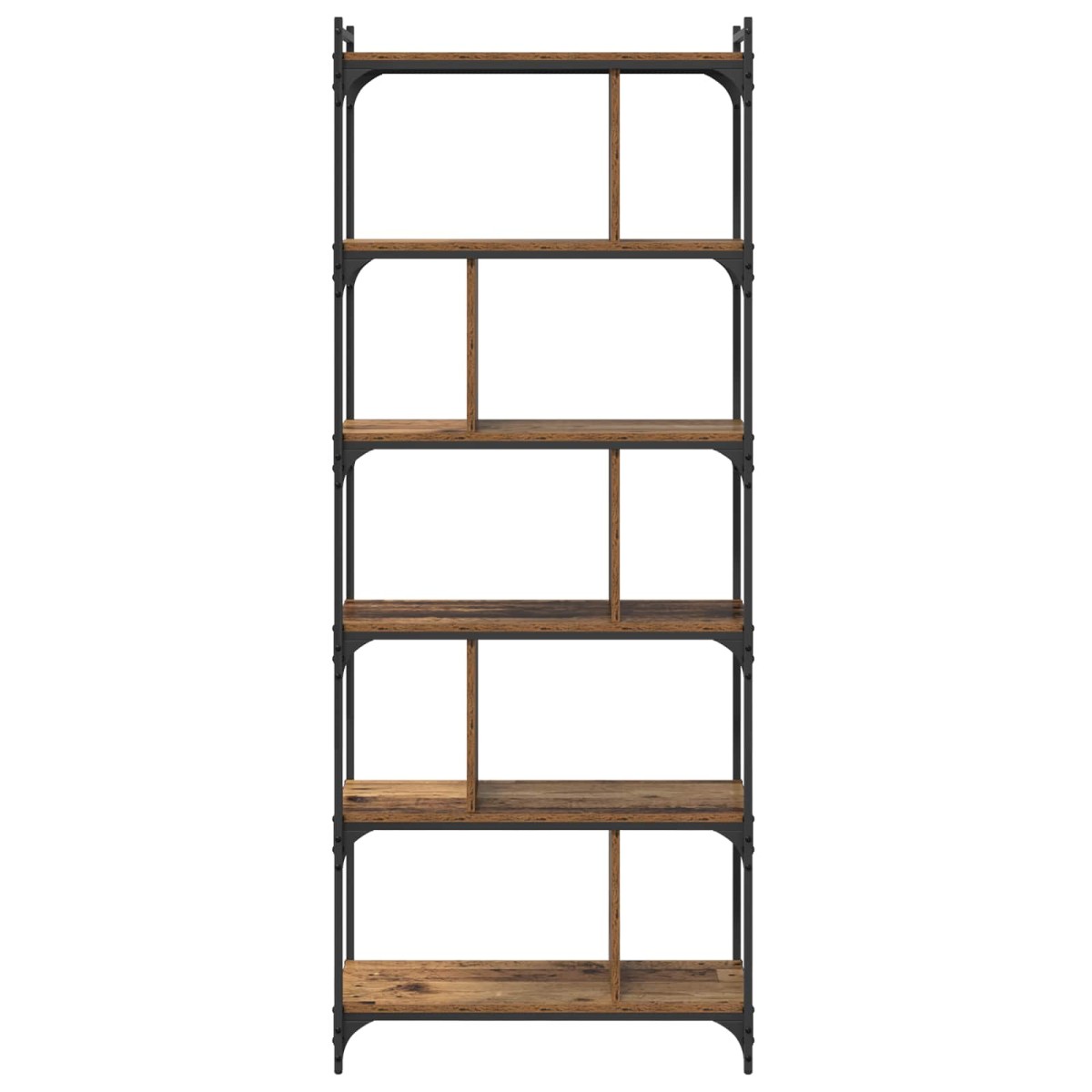 vidaXL Βιβλιοθήκη 5 επίπεδα 76 x 32 x 192 εκ. Επεξεργασμένο Ξύλο
