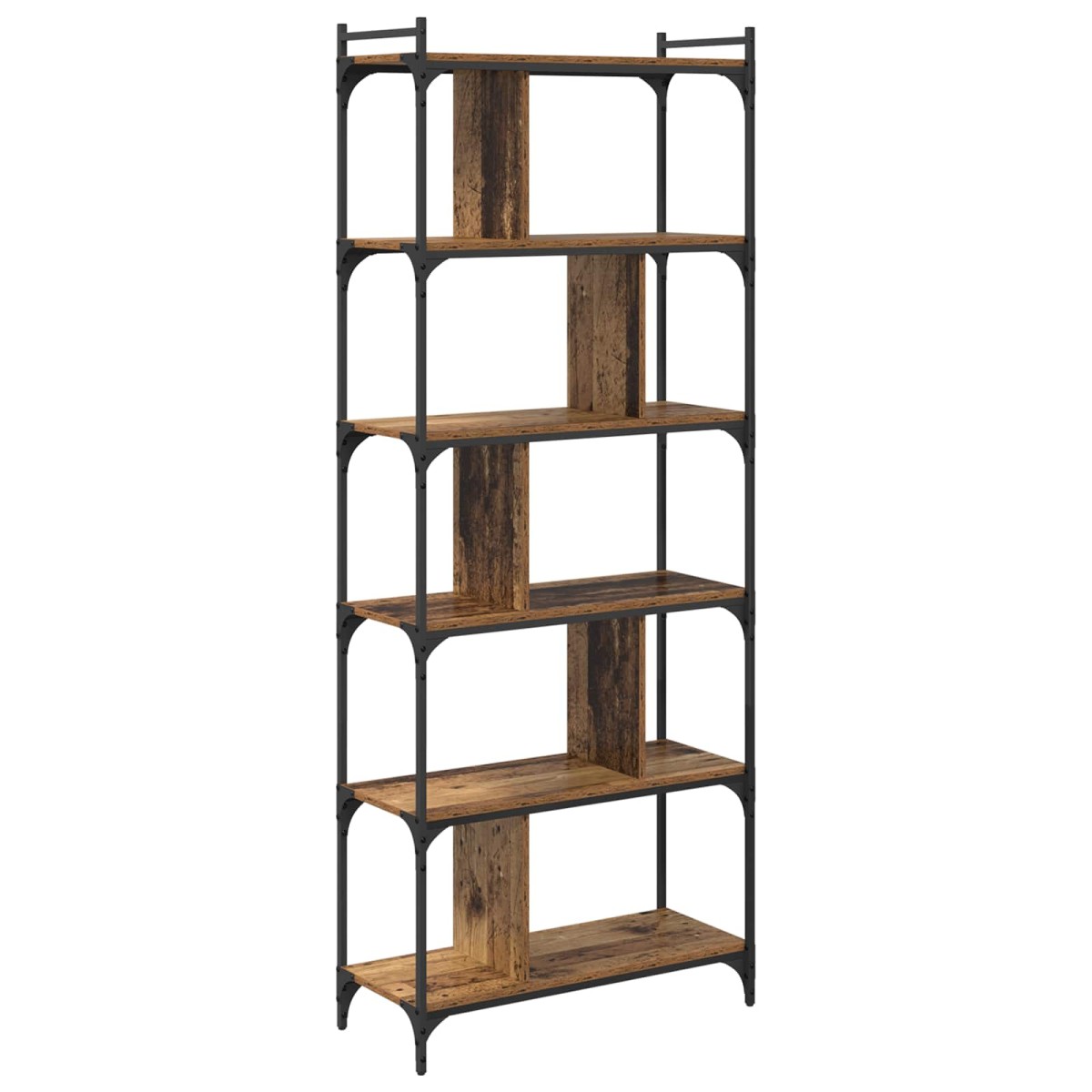vidaXL Βιβλιοθήκη 5 επίπεδα 76 x 32 x 192 εκ. Επεξεργασμένο Ξύλο