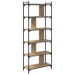 vidaXL Βιβλιοθήκη 5 επίπεδα 76 x 32 x 192 εκ. Επεξεργασμένο Ξύλο